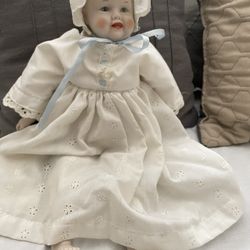 Vintage BS co. Japan porcelain doll. 1979.  15 in 