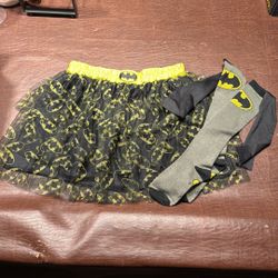 Batman Skirt & Tall Socks