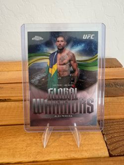 2026 Topps Chrome UFC #GW-13 Alex Pereira Global Warriors