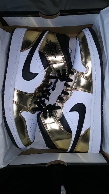 AIR JORDAN 1 MID METALLIC GOLD