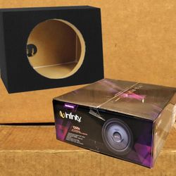 Infinity Bass Speaker 12" 4-Ohm 2-Ohm Switcheable Shallow Subwoofer Sealed Box 1000 Watts Package 🚨 Payment Options Available 🚨 No Credit Needed 🚨 