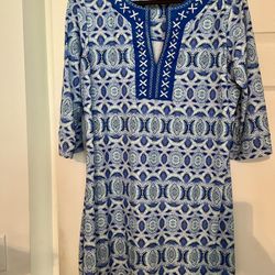 Cabana Life Embroidered Tunic Dress XL
