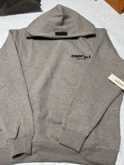 Essentials Grey Pullover Hoodie M