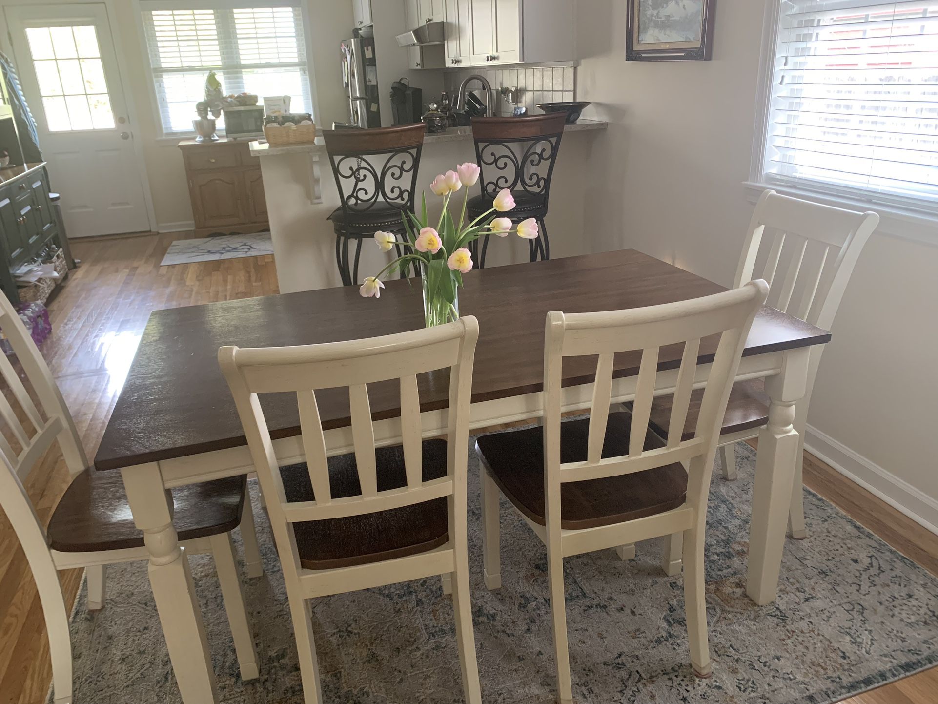 Ashley Dining Set With Chairs And Bench