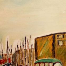  60s-70s Canvas Painting