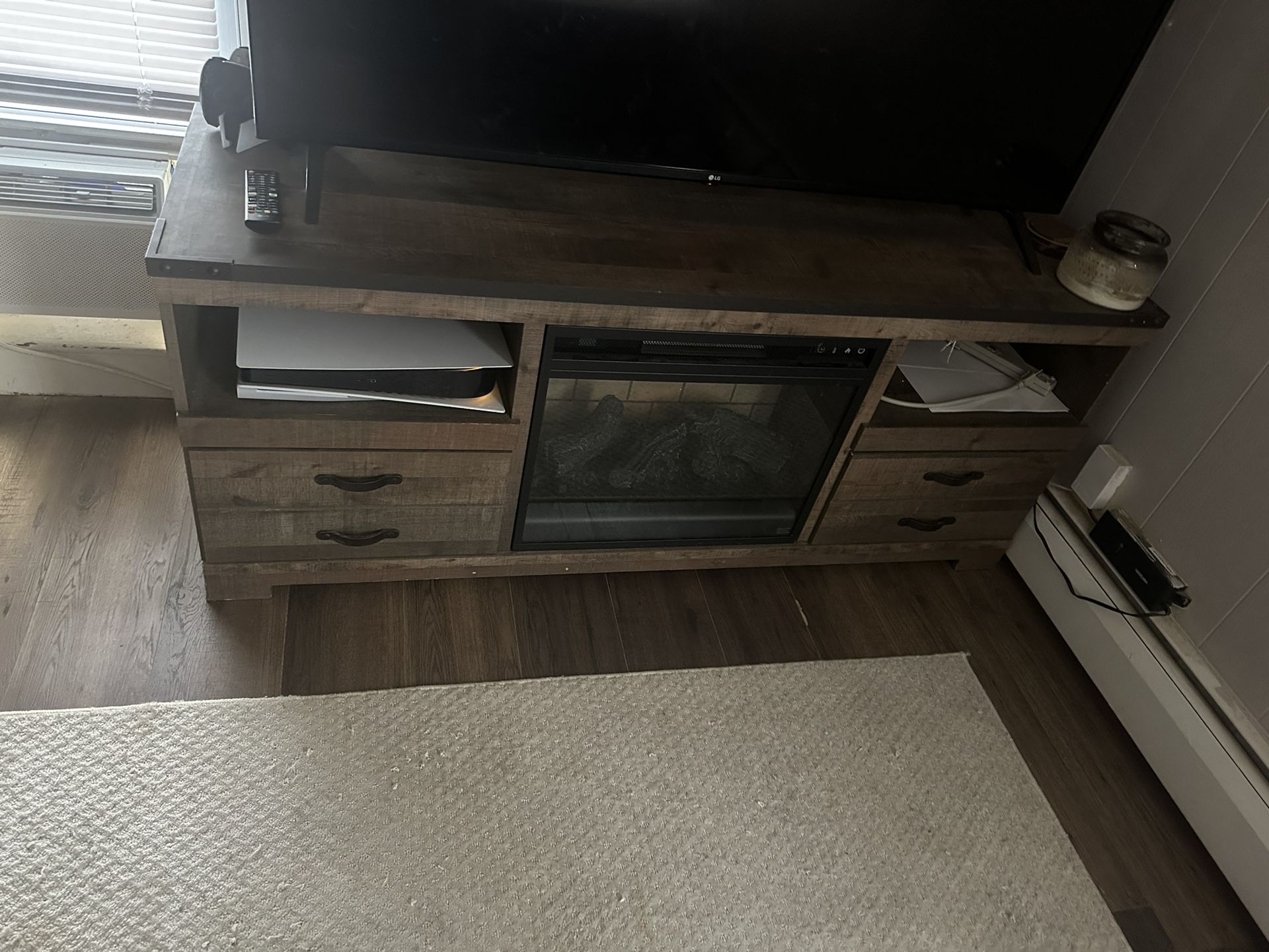 Tv Stand With Heater Fireplace