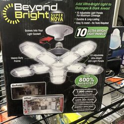 Beyond Bright Super Nova LED garage light. 