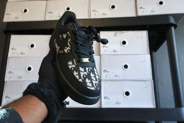 Dior black customized size 5.5womens to size 11 men