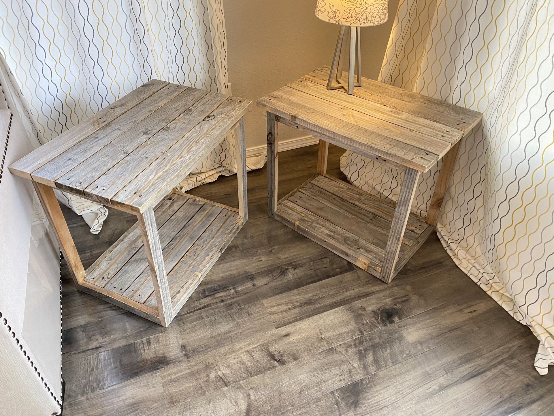 Matching End Tables - Weathered Grey