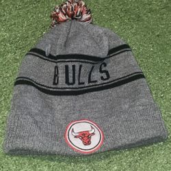 Chicago Bulls NBA Authentic Cuffed Beanie Winter Knit Hat beanie Grey Adidas 