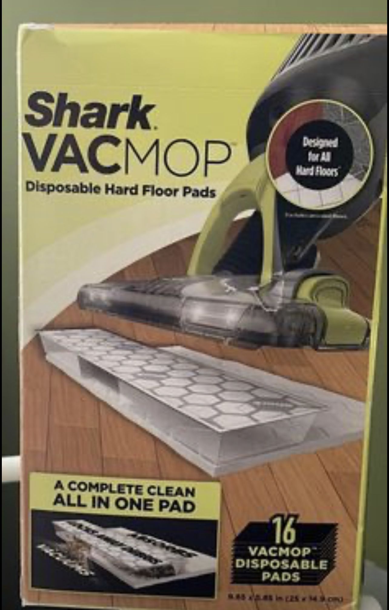 Shark Vacmop Cordless Hard Floor System With 3 Boxes Of Disposable Pads. ( 48 Pads)