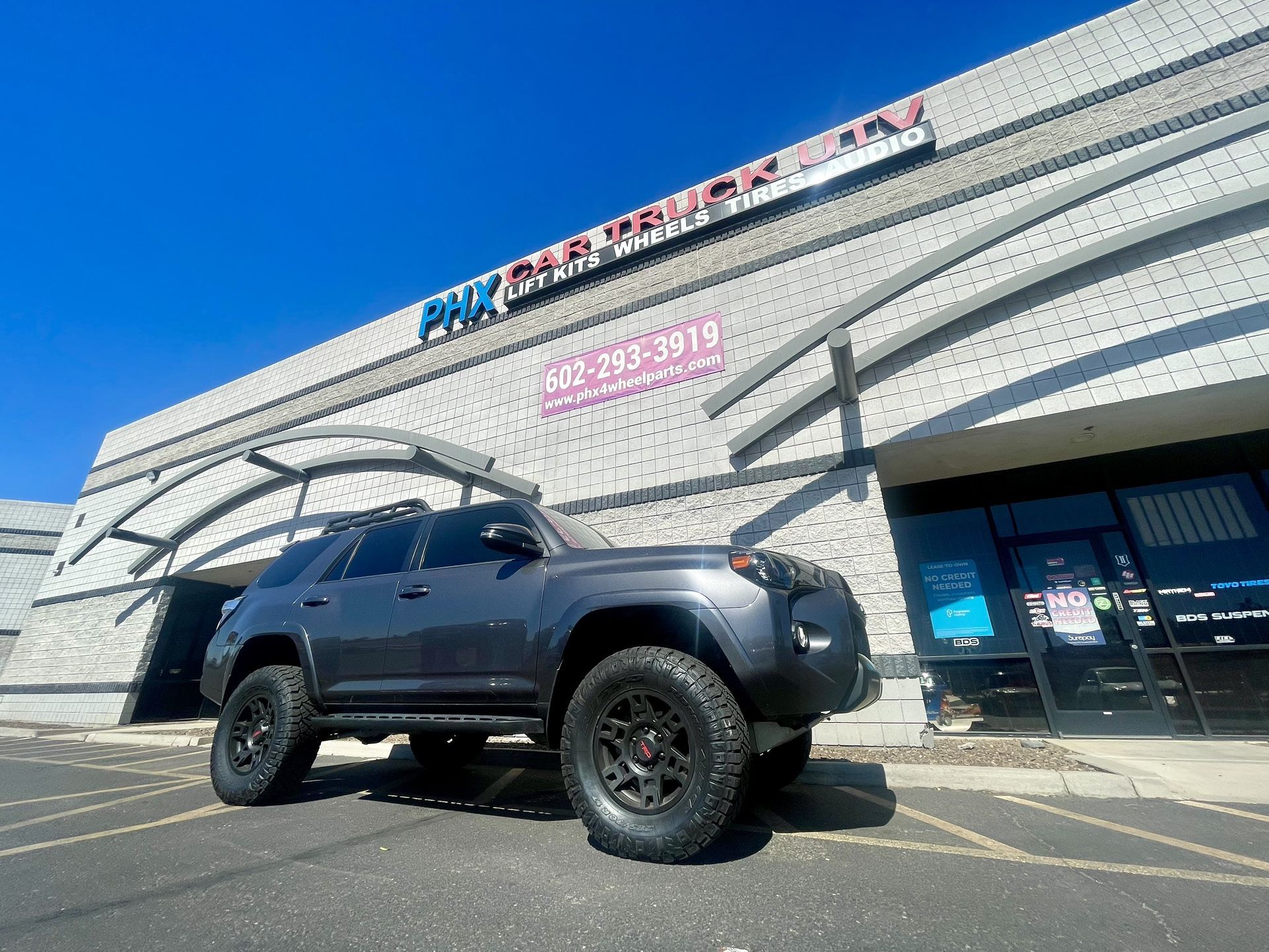 Toyota 4-Runner Wheels Tires Leveling & Lift Kits Accessories intakes Side Stows Bed Covers Air-bag Kits Installations. (WE Finance)
