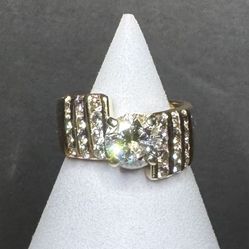 14 K Gold And Diamond Ring