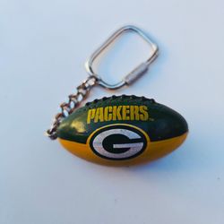 Green Bay Packers Football Keychain