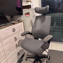 BOLISS Computer Office Drafting Chair w/ Flip up Armrests Lumbar Support Footrest Ring