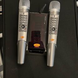 Karaoke Machine - Cordless Microphones 