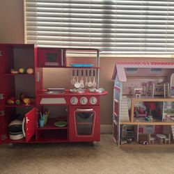 Kids Play Kitchen and Doll House