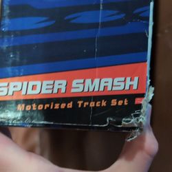 Adventure force spider smash motorized track set