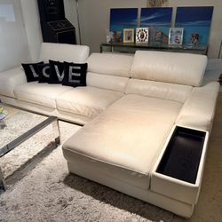 Sectional Real Leather Modani Furniture 