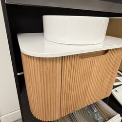 Dina White Oak 24 Inch Vanity 