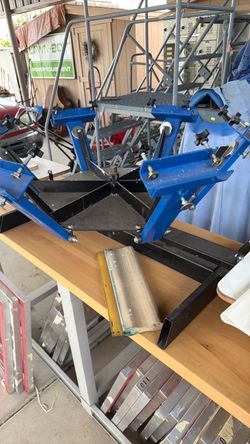 Silk screen 6 station/ Bench and frames