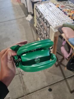 Green kids purse