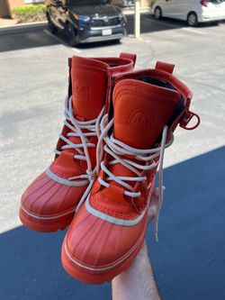 6.5 Sorel Orange Caribou Boots Women's Royal Wp Insulated Snow Boot Size