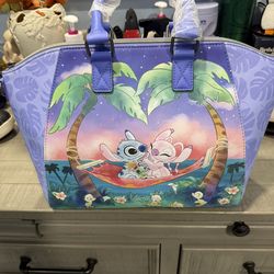 Disney’s Lilo and Stitch Loungefly Tropical Purple Tote Bag