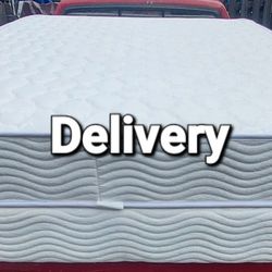 Queen Mattress And Box Springs With Metal Frame 