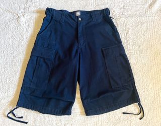 18 East TAC Cargo Short in Midnight Navy Heavy Cotton Twill Size Medium