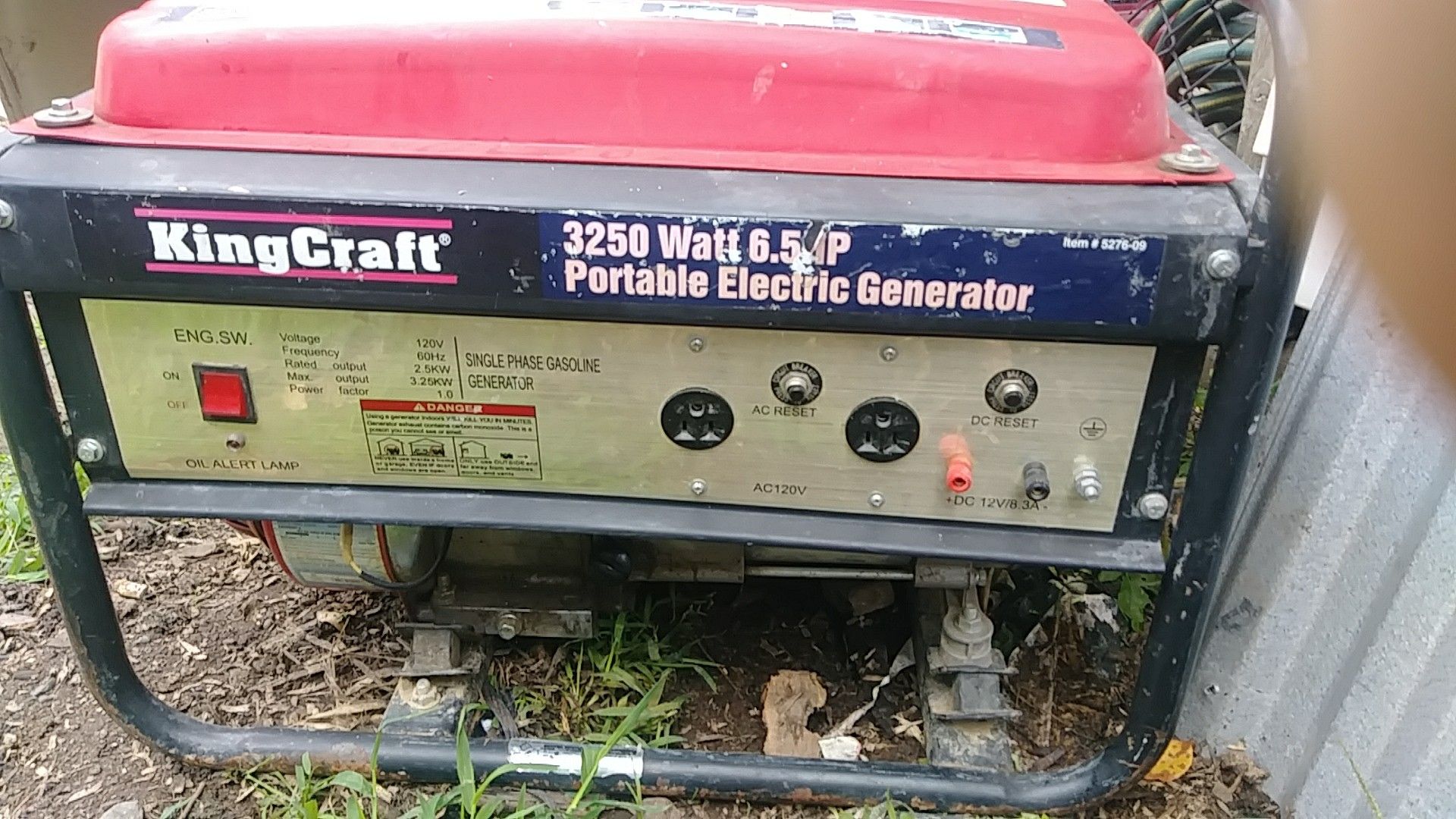 Kingcraft 3250 watt generator