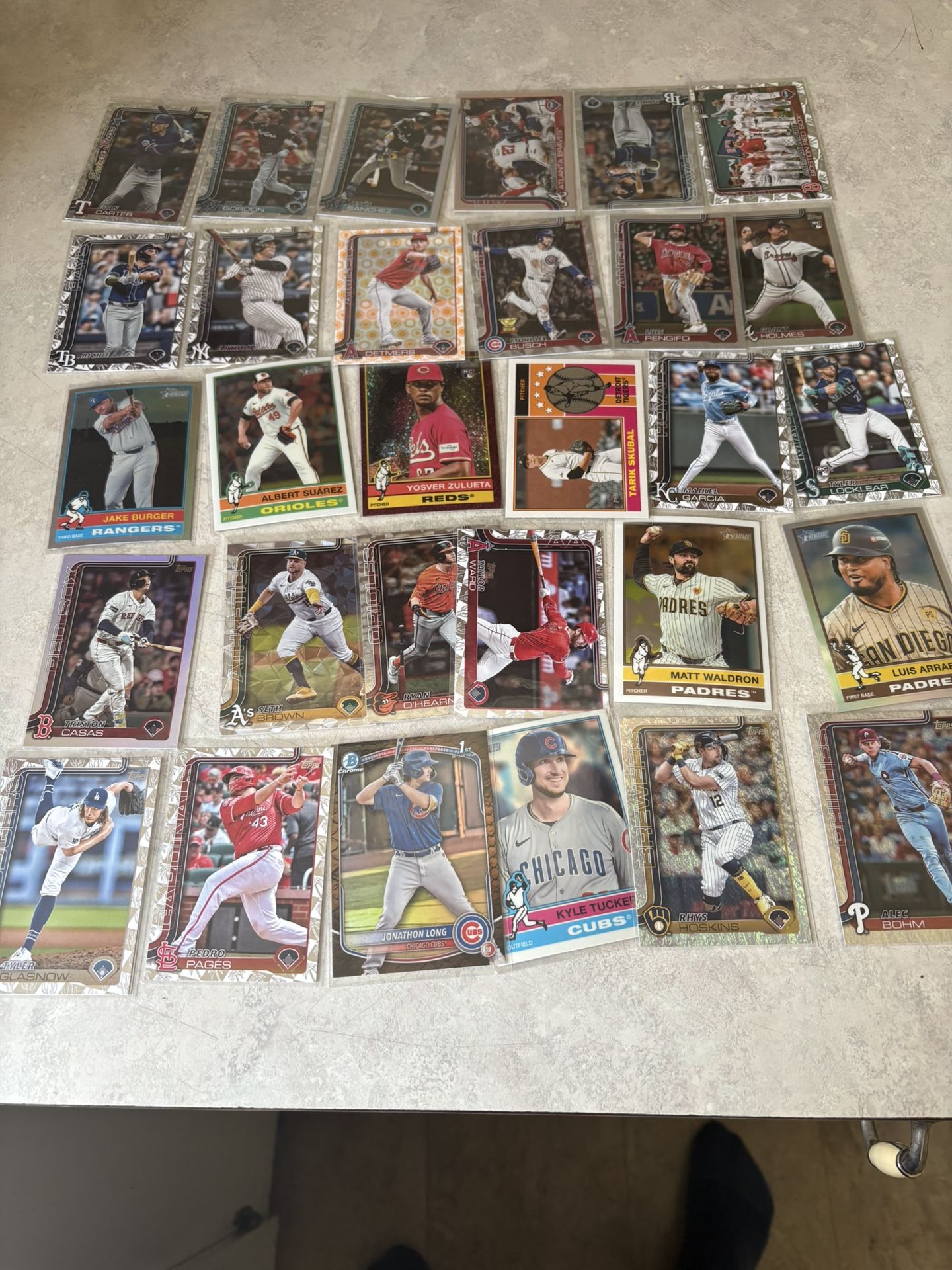 Lot Of Topps baseball Cards 2025 Parellels Autos Numbered