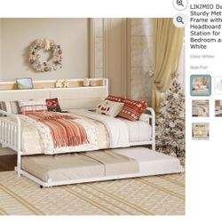 Full Bed With Twin Trundle