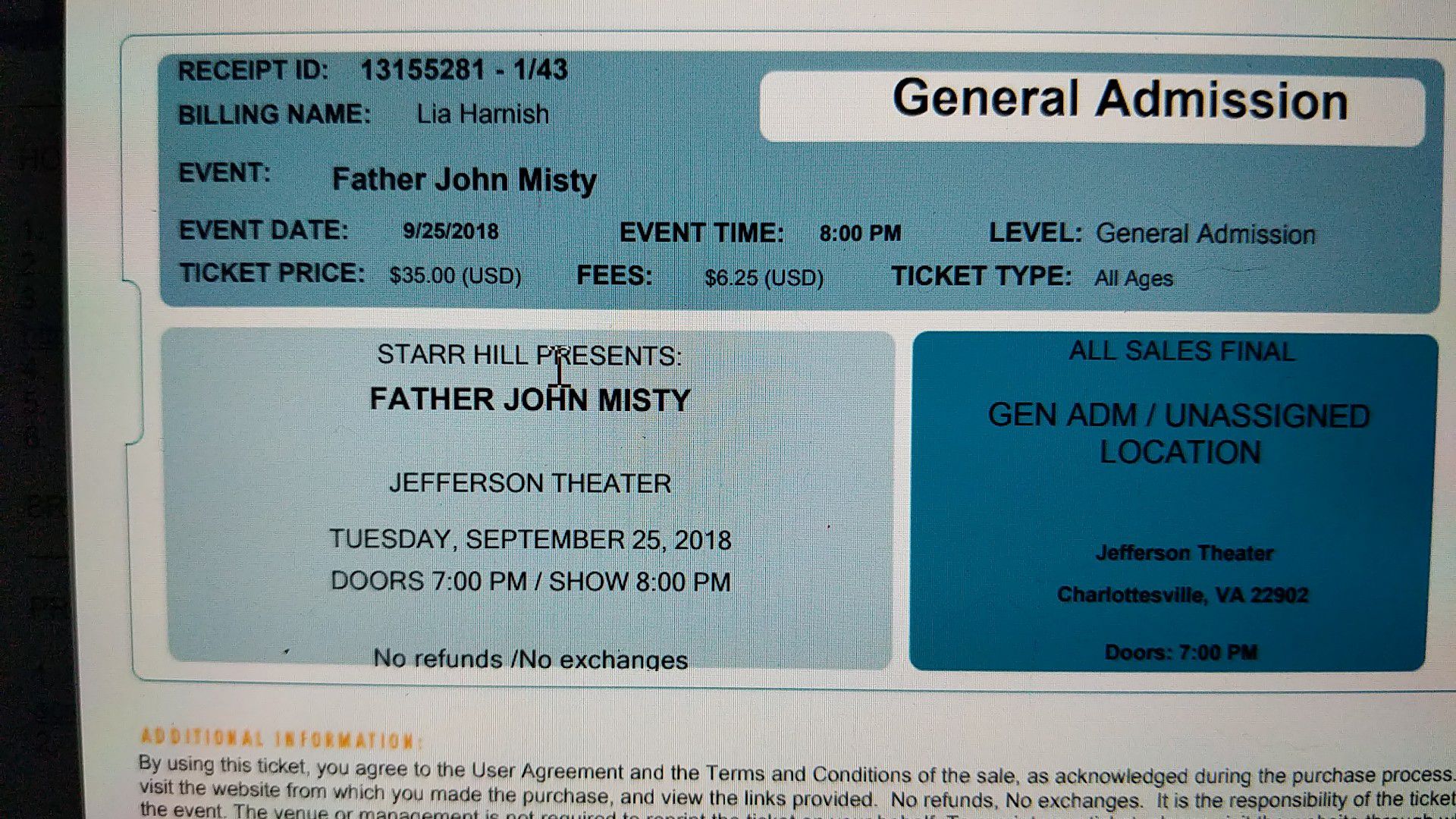 Father John Misty tickets