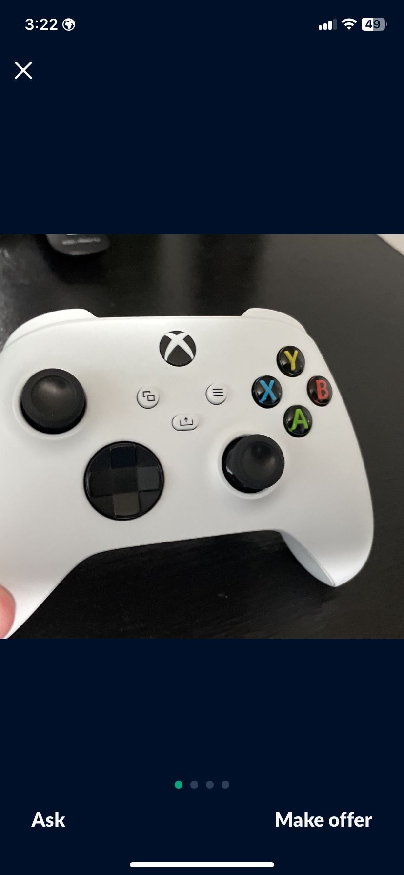 robot white xbox controller