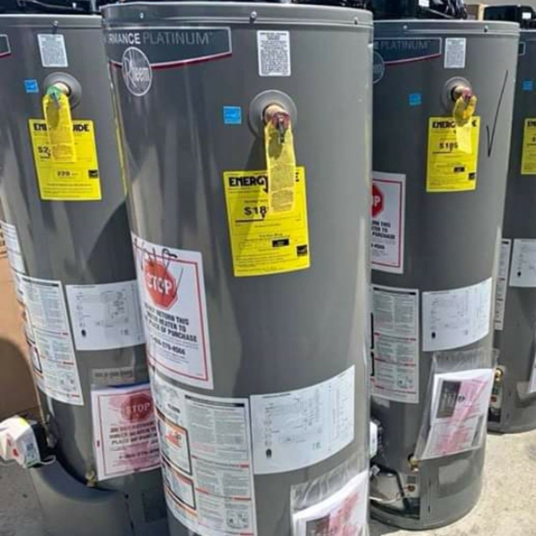 Rheem water heater 50 gallons perfromance PLATINUM natural gas promo price includes delivery and installation