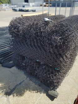 Brown chain link fencing