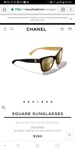black chanel square sunglasses vintage