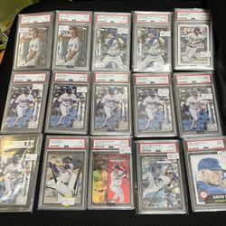 Gavin Lux Dodgers PSA SGC ROOKIE Baseball Card Lot Dodgers