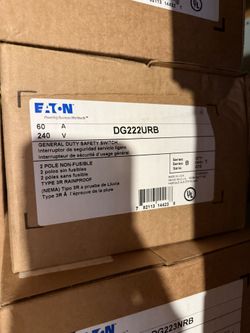(4)Eaton Outdoor 60A Fused Disconnects