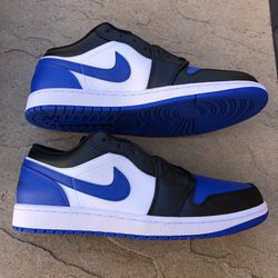 New Nike Air Jordan 1 Low White Royal Blue Black Men’s 11