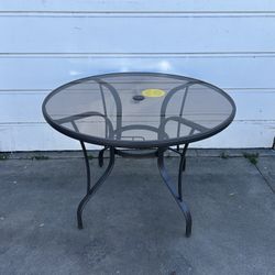 StyleWell 42" Mix & Match Steel Round Outdoor Patio Dining Table **Has Some Rust, SEE PHOTO**