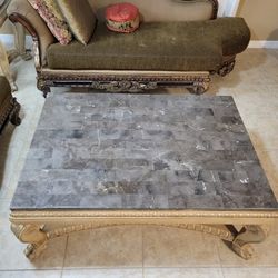 Marble Table and End Table