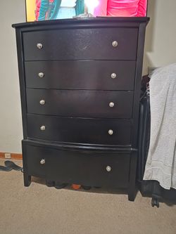 Black 5 Drawer / Cajonera 100% Madera
