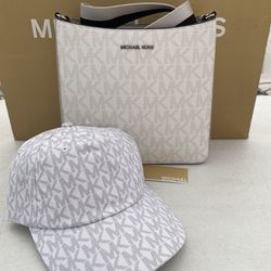 Perfect Mother’s Day gift 🎁  Michael Kors crossbody set NWT Michael Kors Logo Print Cotton Cap ONE SIZE  Pick up location in the city of Pico Rivera 