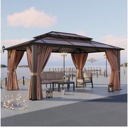 New In Box,12x16 Polycarbonate Hardtop Gazebo