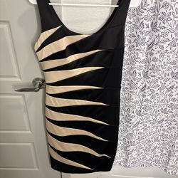 Women’s Black And Gold Dress