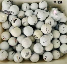 100 assorted various brand names golf balls near mint condition