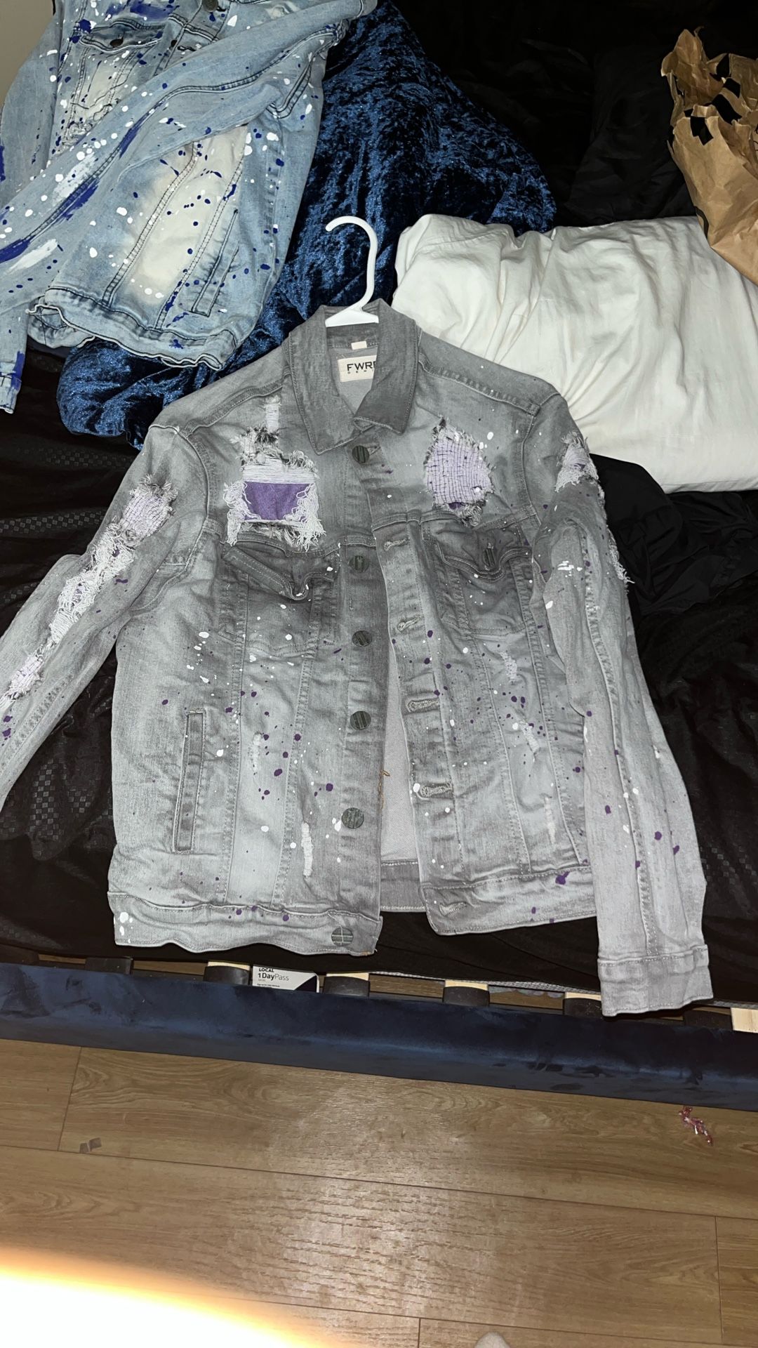 purple fwrd denim jean jacket