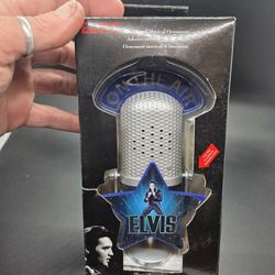 Elvis Presley 2015 Microphone Musical Ornament Plays Burning Love New
